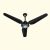 Super Asia Ceiling Fan Smart Antique AC/DC Inverter Fan 56 Inch Remote Control Colour Black